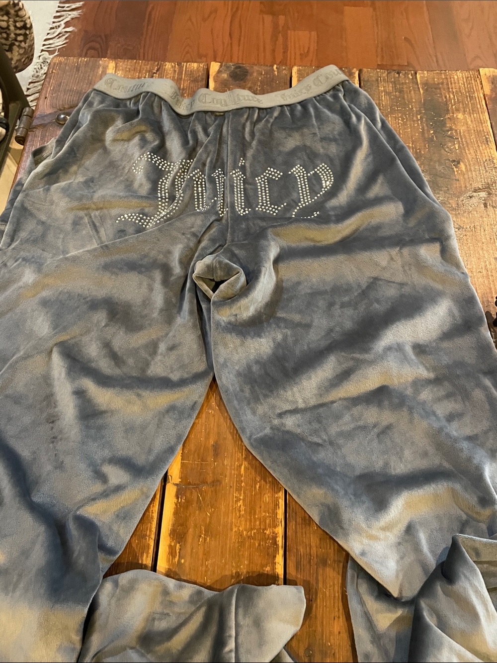 Juicy Couture Gray velvet Track Suit - Picture 3 of 5